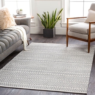 Livabliss Peggie Moroccan Chevron Cotton Area Rug