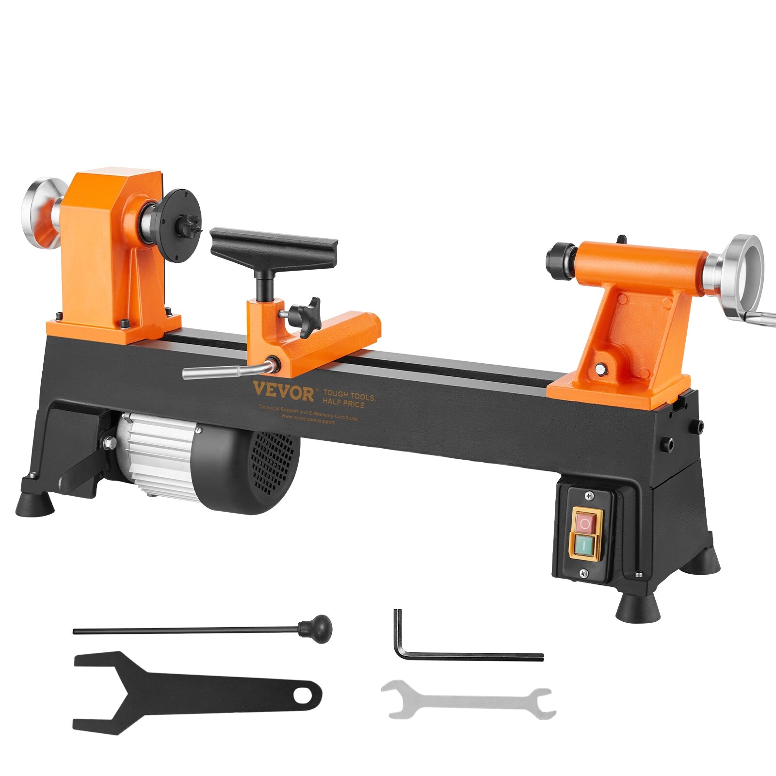 VEVOR Tabletop Wood Lathe Offers Wood Crafting with 5 Adjustable