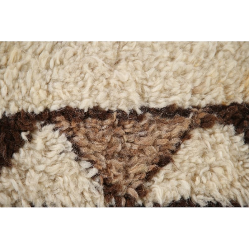 Natural Dye Handmade Kurdish Turkish Runner Rug Tribal Wool Carpet - 3'1"x 11'1"