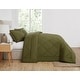 preview thumbnail 8 of 10, Cannon Solid Oversized Percale 3 Piece Comforter Set