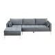 preview thumbnail 23 of 28, Nestfair L-Shape Upholstered Sectional Sofa with Two Pillows
