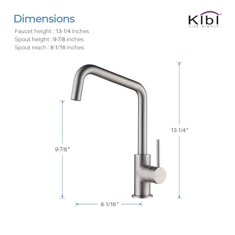 Single-Hole 1-Handle Kitchen Bar/Prep Sink Faucet