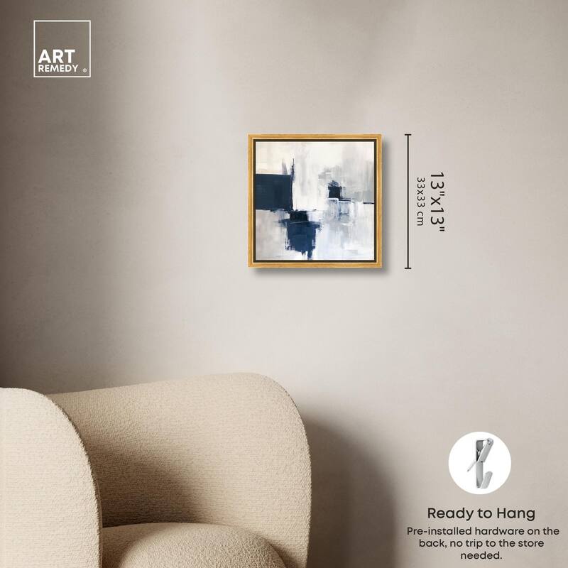 Porcelain Blue on White I Canvas by Art Remedy