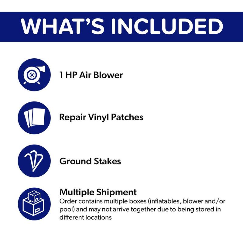 HeroKiddo T-Rex Adventure 42' Inflatable Obstacle Course with Water Slide - Commercial Grade, Wet & Dry Play (Blowers Included)