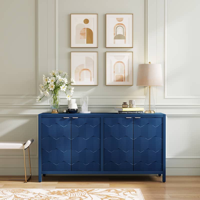 4-Door Storage Accent Cabinet Sideboard