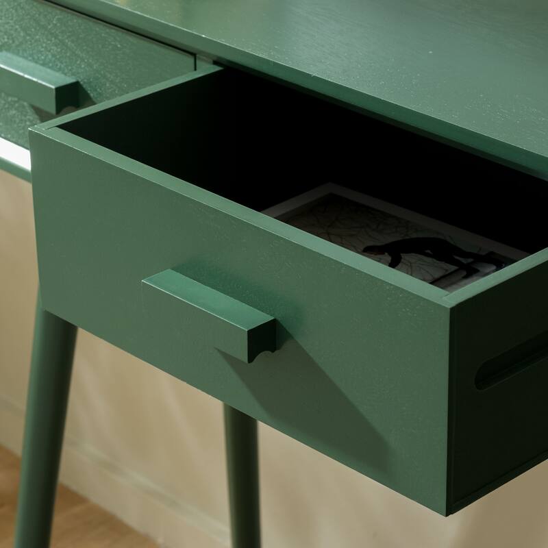 SAFAVIEH Pearla Antique White 2-Drawer Console Table - 28.3" x 13.8" x 30.8" - 28"W x 14"D x 31"H