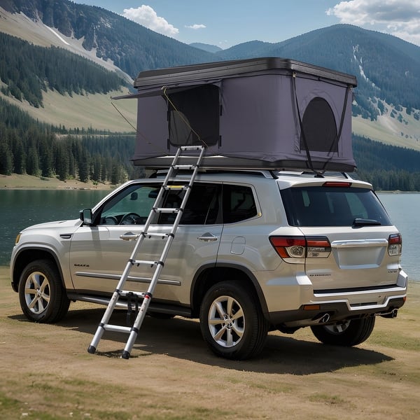 slide 2 of 7, Rooftop Tent Hard Shell for Jeep SUV Van Pickup Truck - Integrated type Integrated type