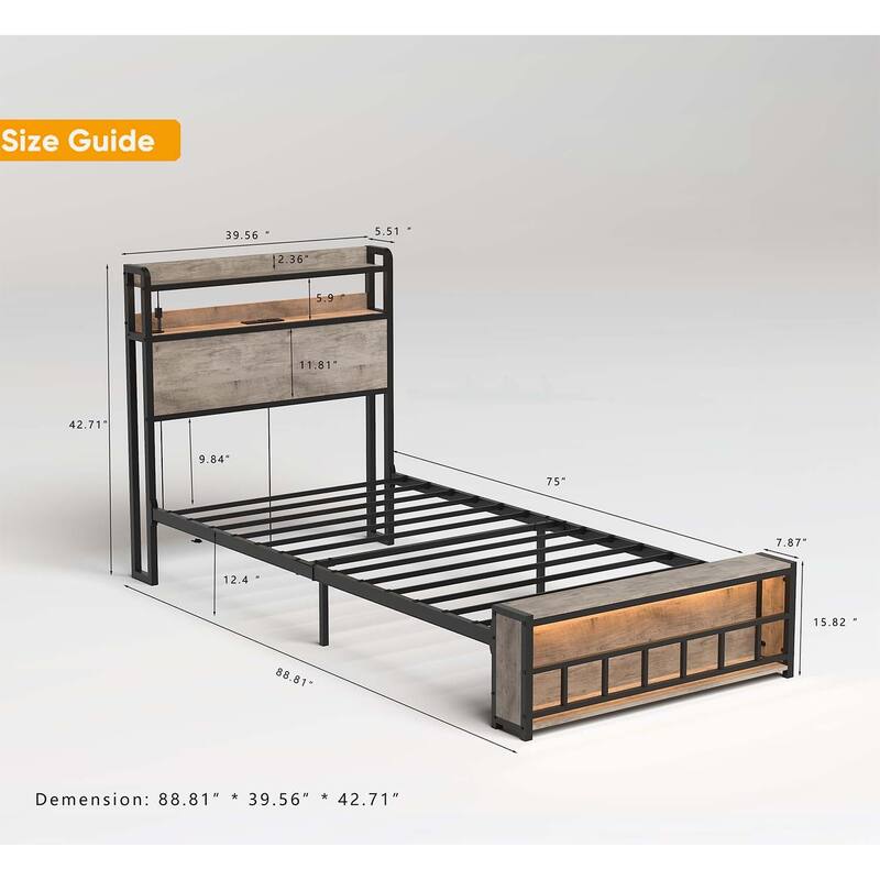 Versatile Twin Bed Frame with Extraordinary Comfort and Functionality