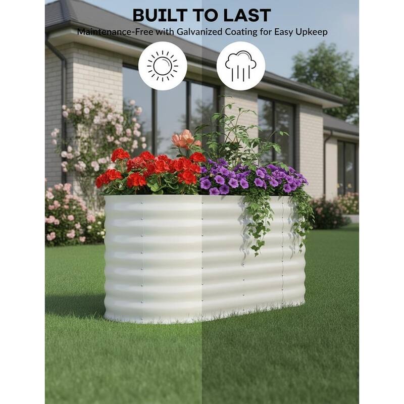 Outdoor Galvanized Raised Garden Beds