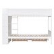 preview thumbnail 23 of 24, Twin over Twin Bunk Bed Kids Bed Frame with Side Bookcase Cabinet, Pull-out Drawers, Wooden Panel Bed for Kids Bedroom