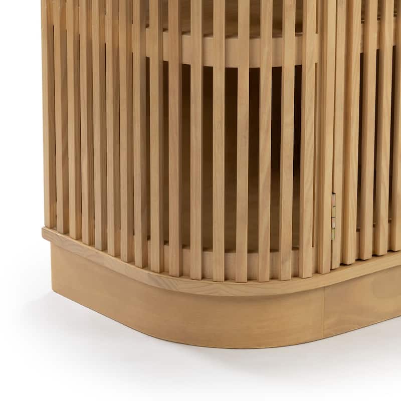 Plank and Beam Contour Curved 3-Door Sideboard/TV Stand