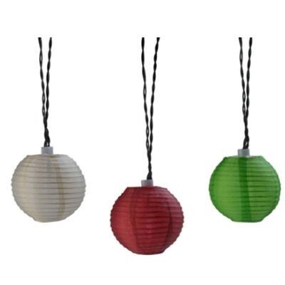 Moonrays 91104 Plug In Led Oriental Lantern String Lights Cinnamon Sage Cream Bed Bath Beyond 17162231