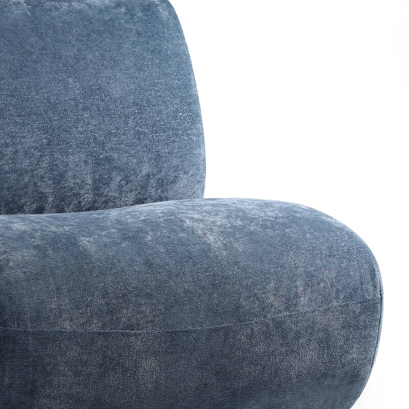 DREAMSIDEA Low Back Upholstered Swivel Accent Chair