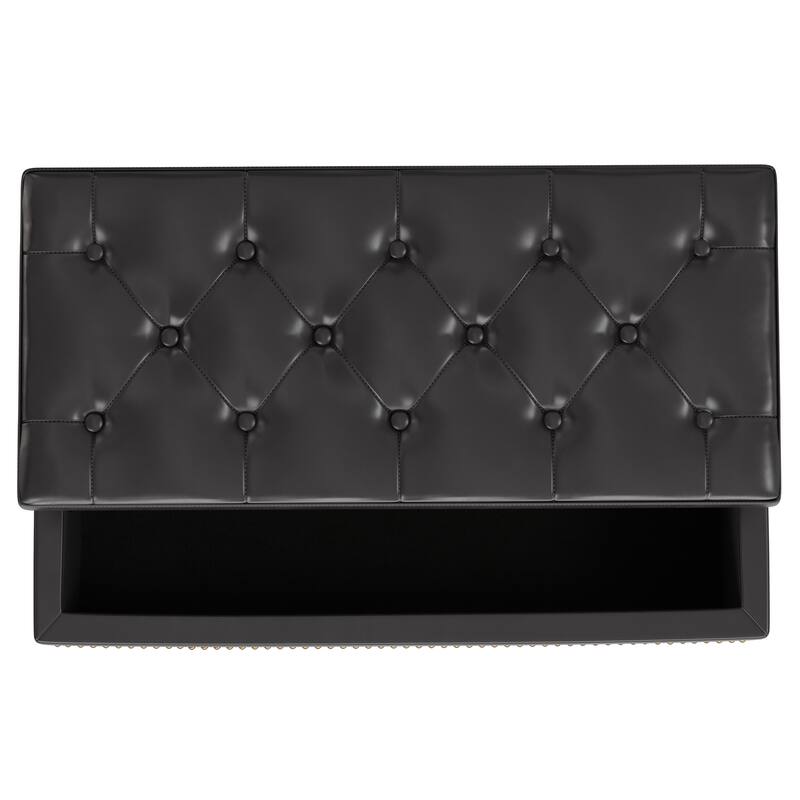 WYNDENHALL Springfield 44 inch Wide Traditional Rectangle Storage Ottoman