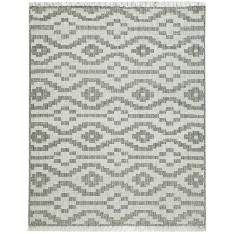 Terra by Obeetee Aurora Stepwell Rug - Green/Teal - 5' x 8'