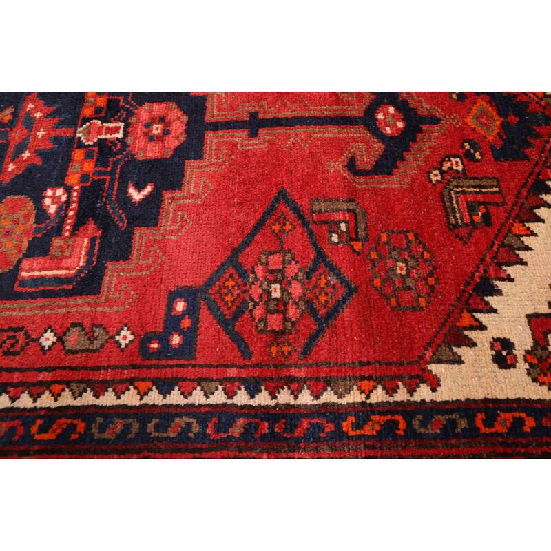 ECARPETGALLERY Hand-knotted Andelz Red Wool Rug - 4'3 x 7'7