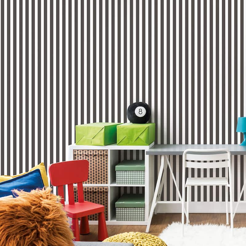 Galerie Wallcoverings Tiny Tots 2 Regency Stripe Non-woven Matte Wallpaper Roll