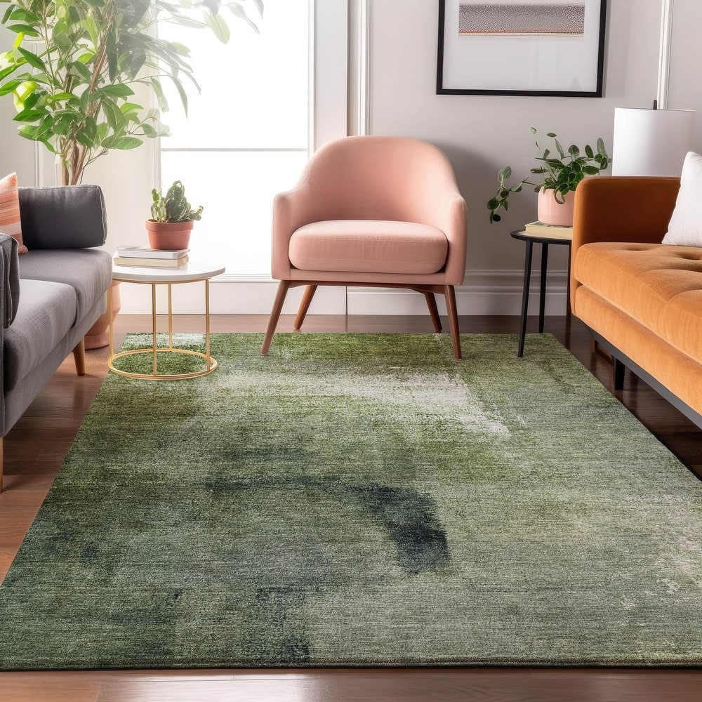 Premium Washable Super Soft Brushstrokes Abstract Mayfield Rug