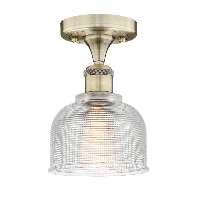 Innovations Lighting Edison Dayton - 1 Light 6" Semi-Flush Mount