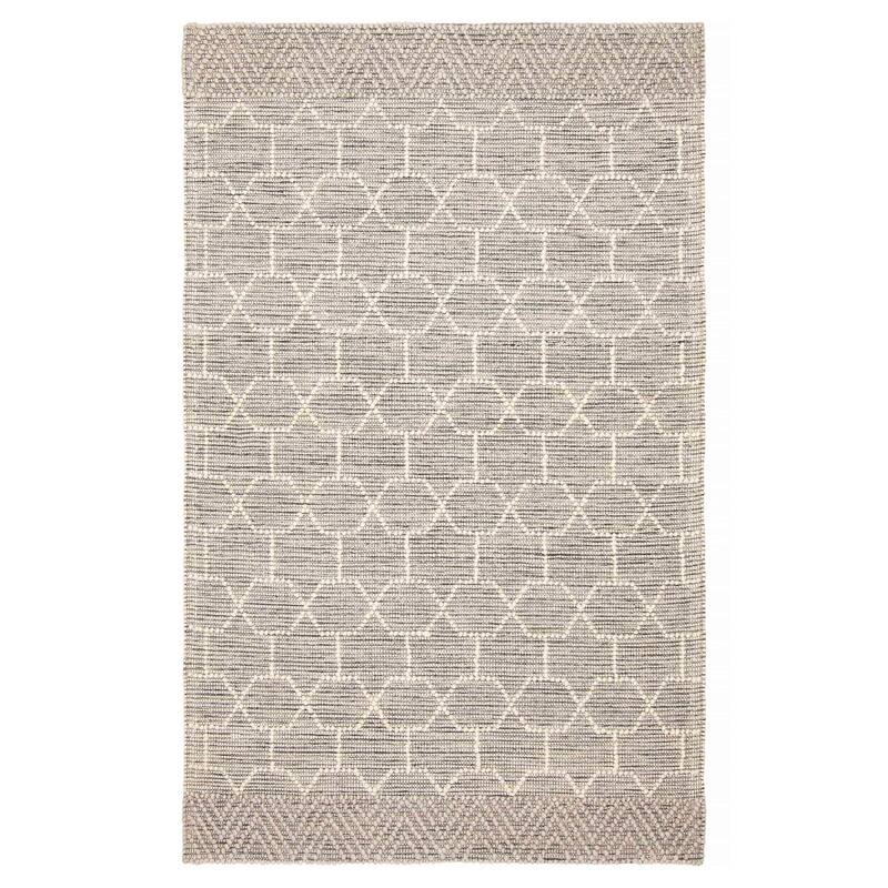 ECARPETGALLERY Braid weave Sienna Grey Wool Rug - 4'11 x 7'9 - Dark Grey - 4'11 x 7'9