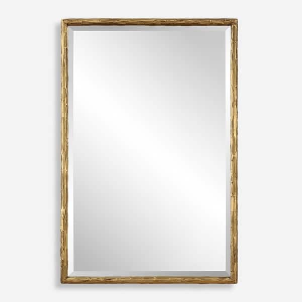 slide 2 of 7, Vanity Rectangular Wall Mirror - 36" - Gold Finish
