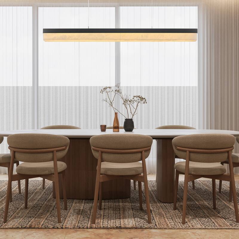 KAYLA Alabaster Pendant Light 1200 - 1800 Matte Black/Gold