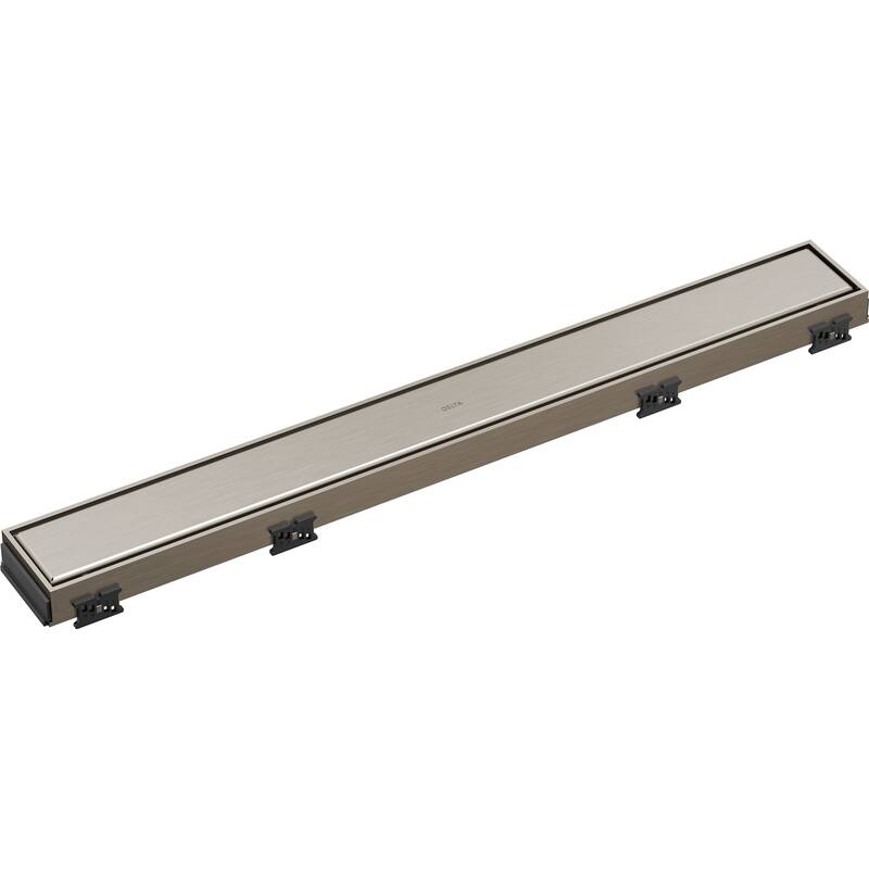Delta DT0732413 24" Reversible Linear Shower Drain with Dual Grate - Brilliance Stainless
