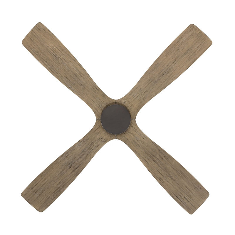 MLiAN 48" 4 Blades Indoor DC Flush Mount Ceiling Fan with Remote