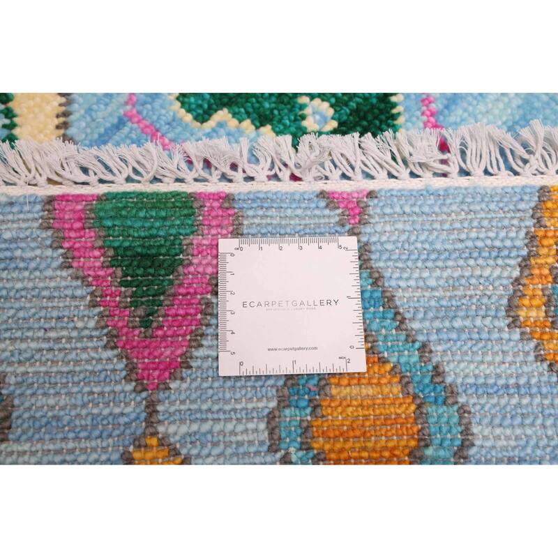 ECARPETGALLERY Hand-knotted Shalimar Sky Blue Wool Rug - 9'1 x 12'3