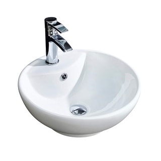 Ceramic 16.5-inch White Vessel Sink