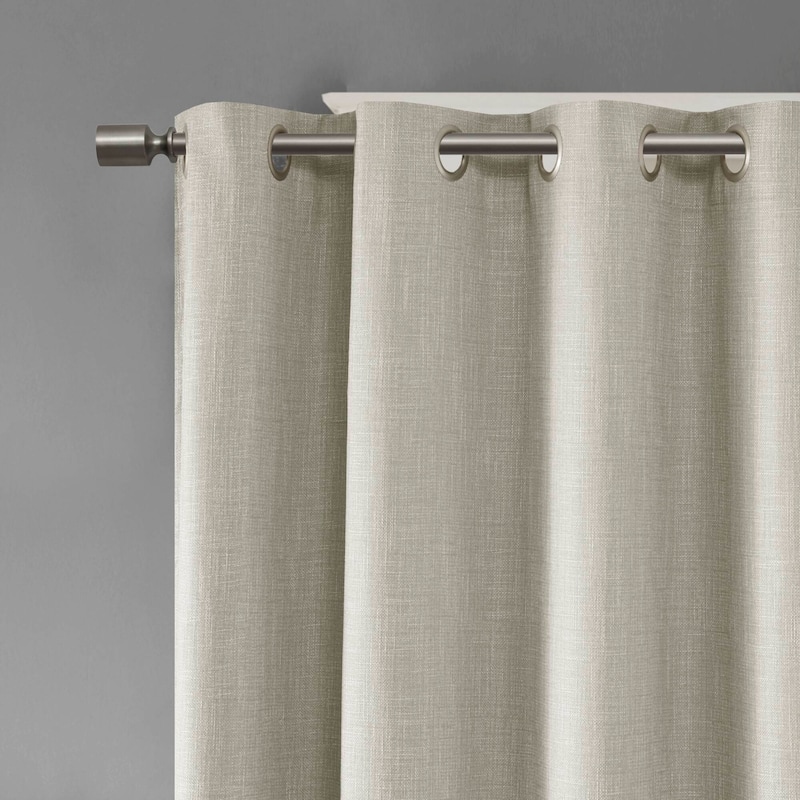 Arlie Printed Heathered Blackout Single Window Curtain Panel by SunSmart