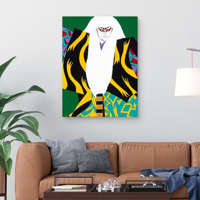 Kabuki Lion Dancer by Synthia SAINT JAMES Canvas Art Print