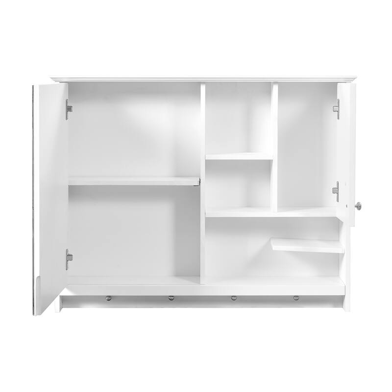 36 Inch Wall Mounted Medicine Cabinet, Bathroom Storage Cabinet with Mirror Door and Adjustabl Shelf