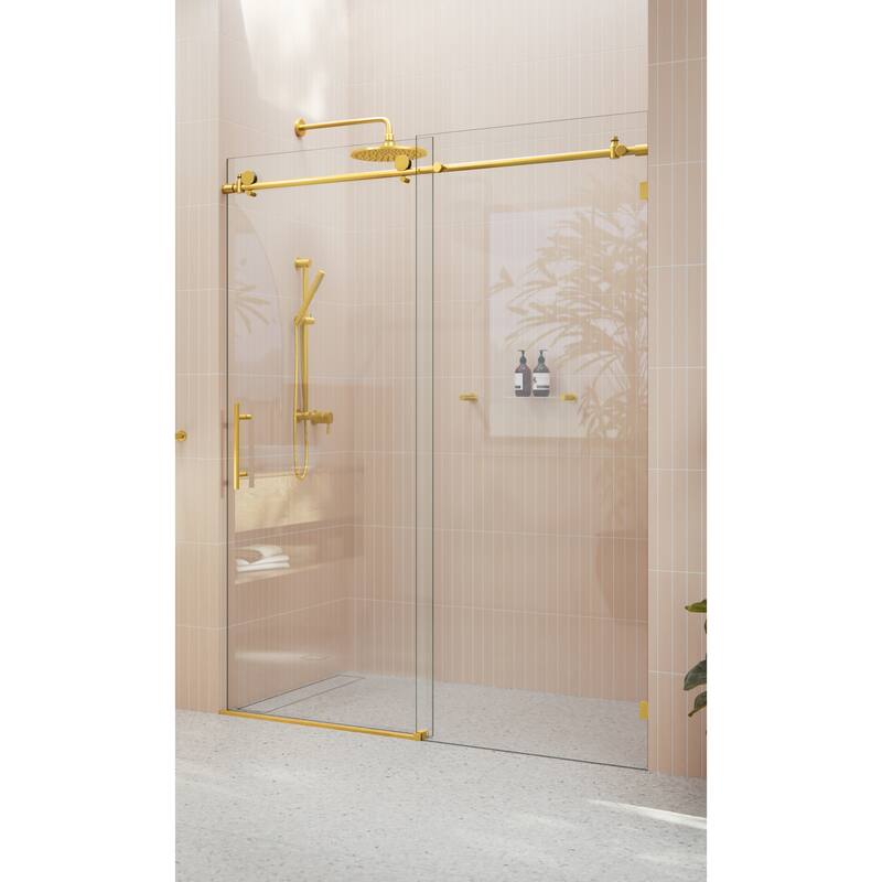 Glass Warehouse 52 in. - 56 in. x 78 in. Frameless Sliding Shower Door
