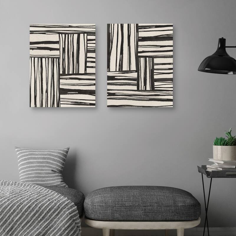 Sentiment Stripes III, IV by Chris Paschke Canvas Art Prints