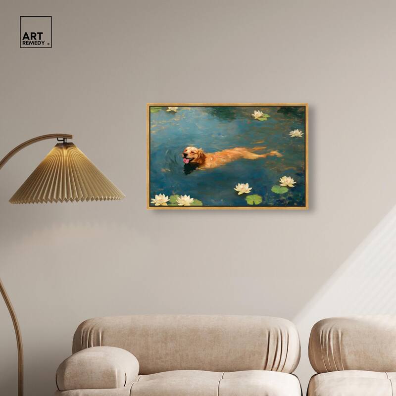 Pond Pup II Canvas by Art Remedy