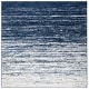 preview thumbnail 93 of 125, SAFAVIEH Adirondack Vera Modern Ombre Distressed Stripe Area Rug 6' x 6' Square - Navy/Ivory