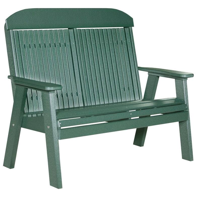 Poly Lumber Classic Bench - 4' - Green