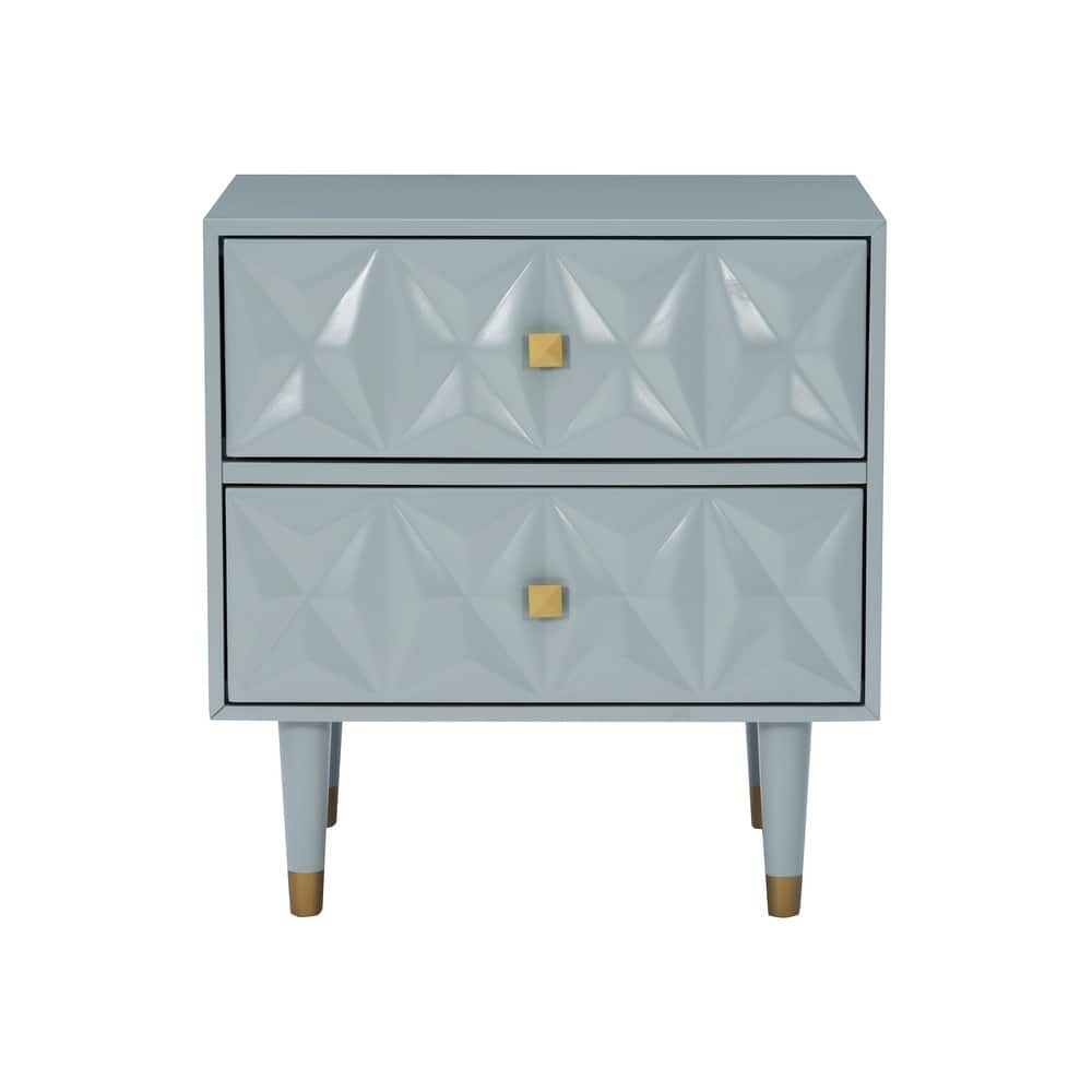 Carson Carrington Geo Wood Nightstand