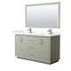 Option Light Green, Nickel Trim, Carrara Cult. Marble Top