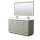 Option Light Green, Nickel Trim, Carrara Cult. Marble Top