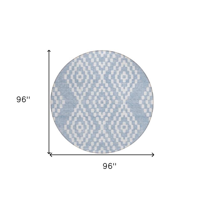 HomeRoots Geometric Transitional Rectangle Outdoor Rug