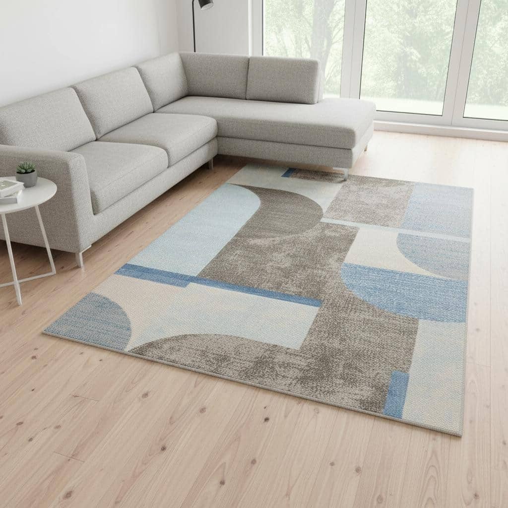 HomeRoots Geometric Modern Rectangle Area Rug - 8' X 11'