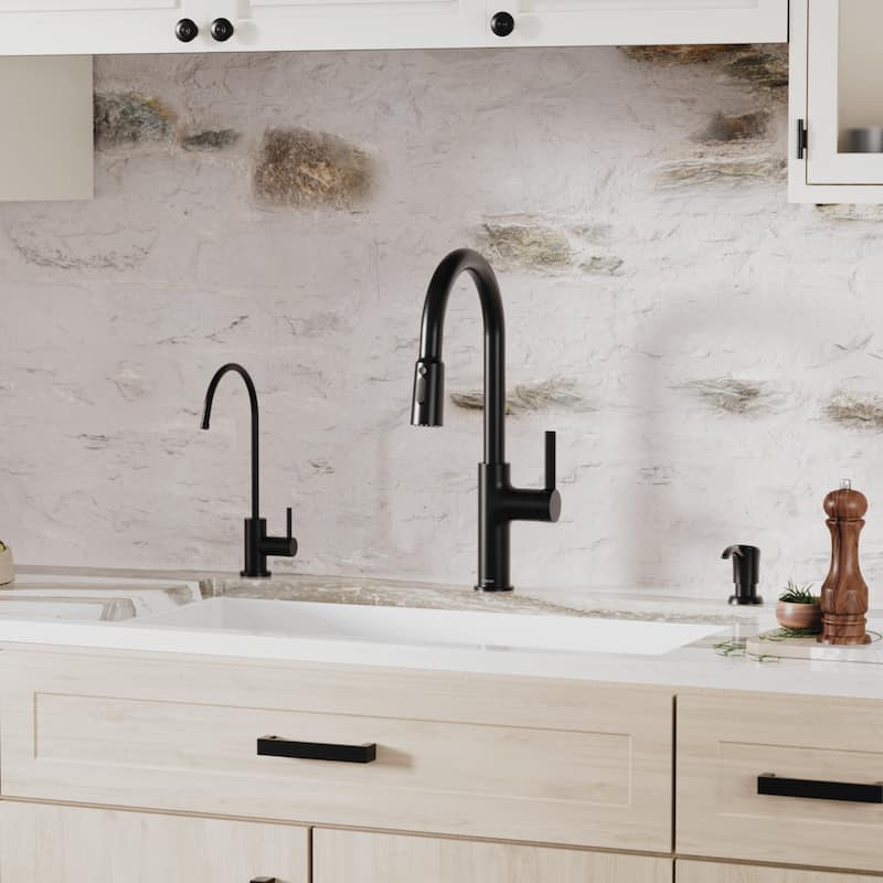 Karran 32" Undermount Double Equal Bowl Quartz Kitchen Sink Kit - 32" x 19.5" x 9"