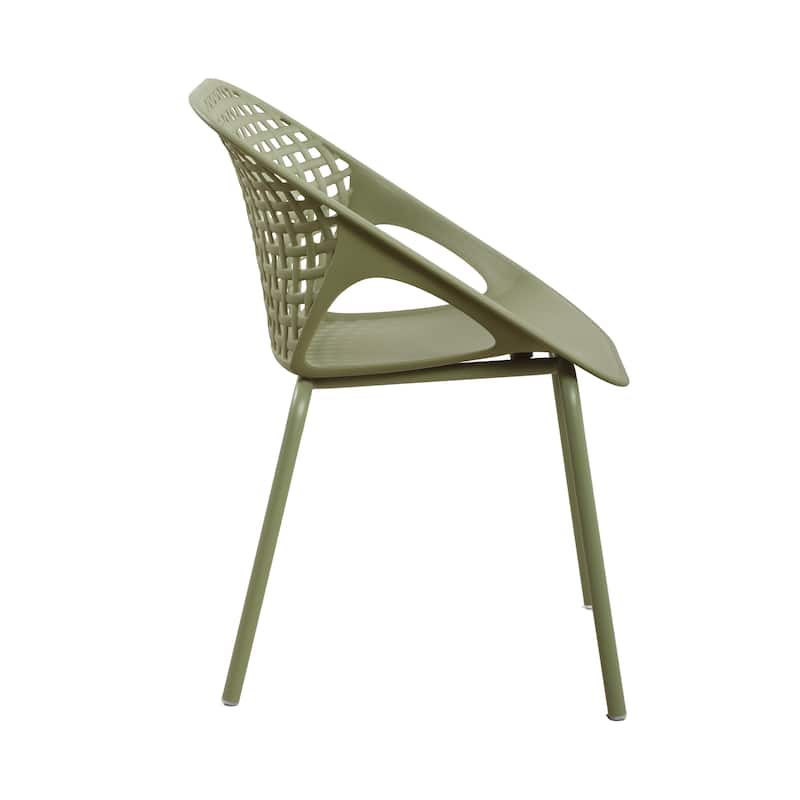 Christopher Knight Home - Modern Outdoor Dining Chair with Weather-Resistant Design - Set of 2