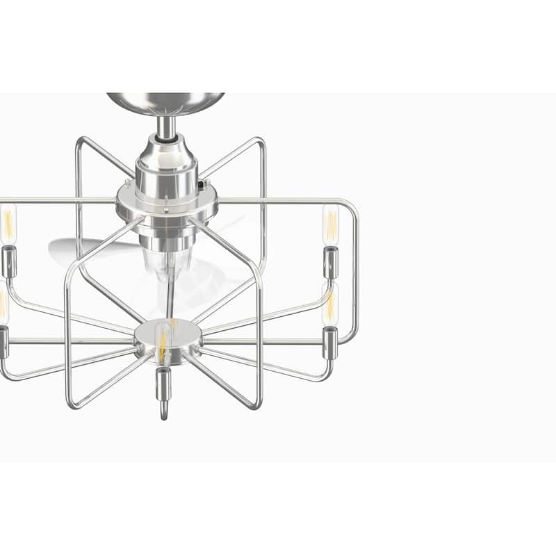 Fanimation Influencer 22 inch Indoor Ceiling Fan with LED Light Kit - Chrome