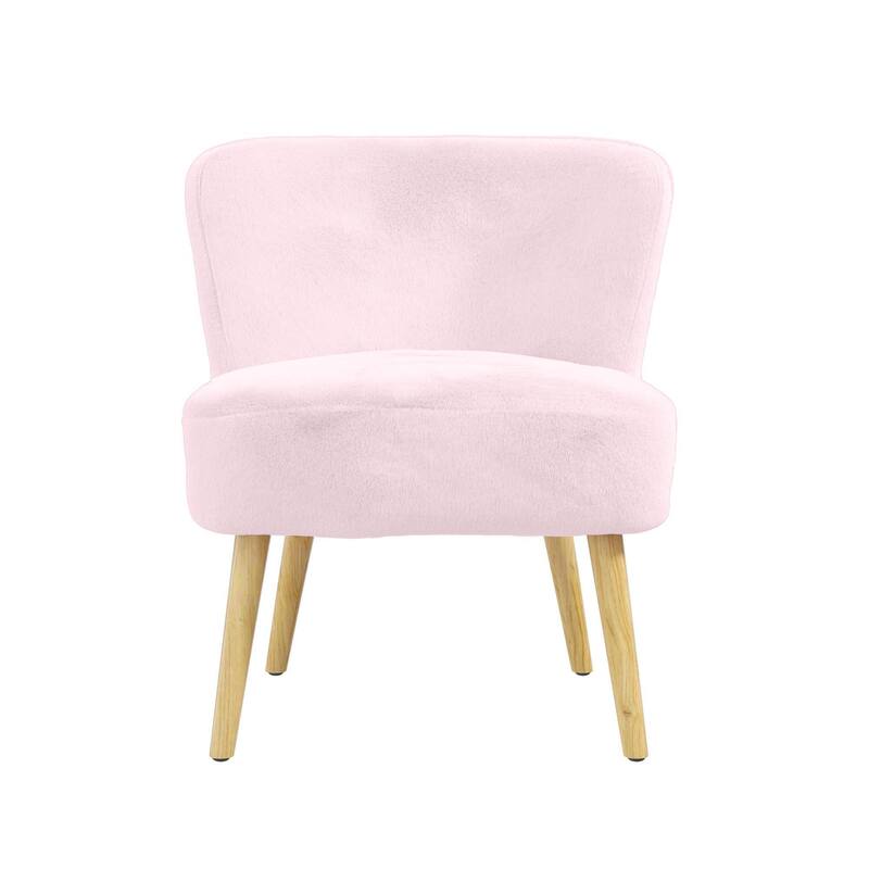 Avenue Greene Eden Boucle Kids Accent Chair with Natural Legs