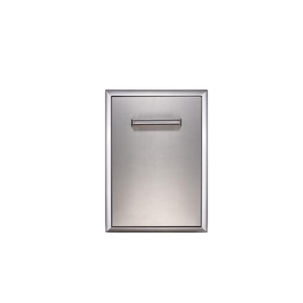 EdgeStar E160TR1 16" Wide Pull Out Waste Receptacle - Stainless Steel