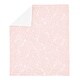 preview thumbnail 2 of 3, Pink Floral Vintage Lace Girl Baby Receiving Security Swaddle Blanket - Blush Luxurious Elegant Princess Boho Shabby Chic Luxury