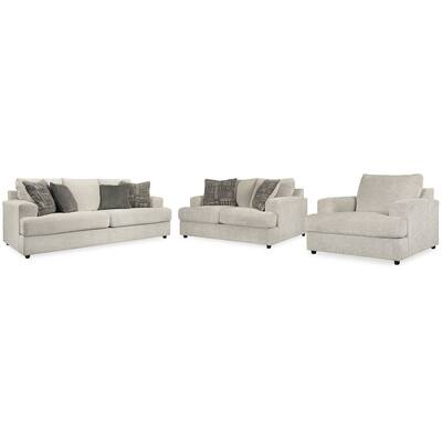 Signature Design by Ashley Soletren White 3-Piece Upholstery Package - 96" W x 40" D x 39" H